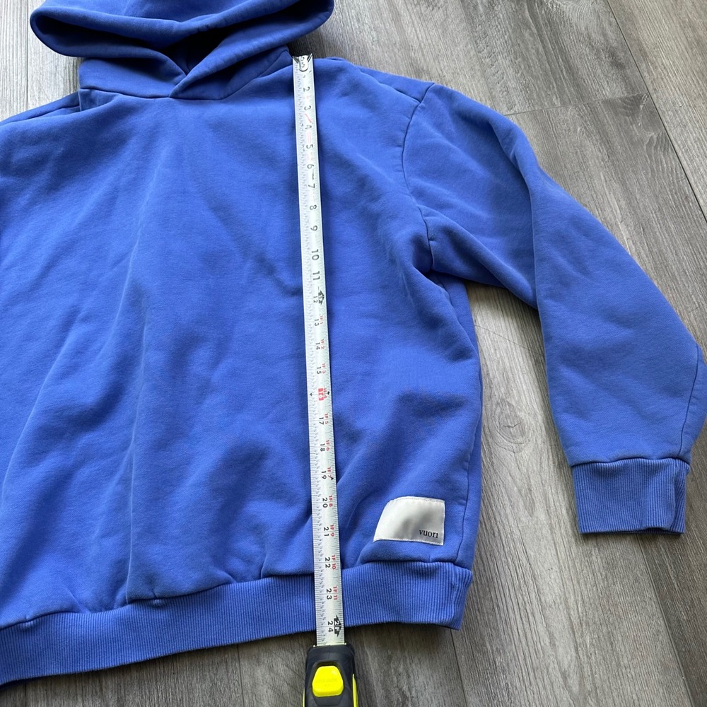 Vuori Restore oversized Blue Pullover Hoodie Fleece womens Medium soft - Picture 6 of 7